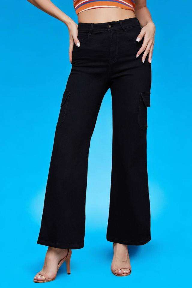 miss chase High Rise Heavy Wash Denim Relaxed Fit Women's Jeans-picture-34