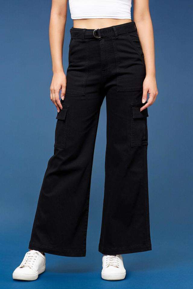 miss chase High Rise Heavy Wash Denim Relaxed Fit Women's Jeans-picture-27