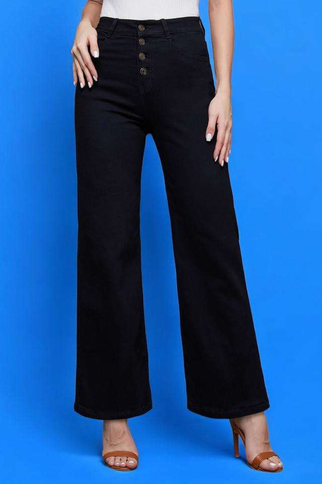 miss chase High Rise Heavy Wash Denim Relaxed Fit Women's Jeans-picture-25