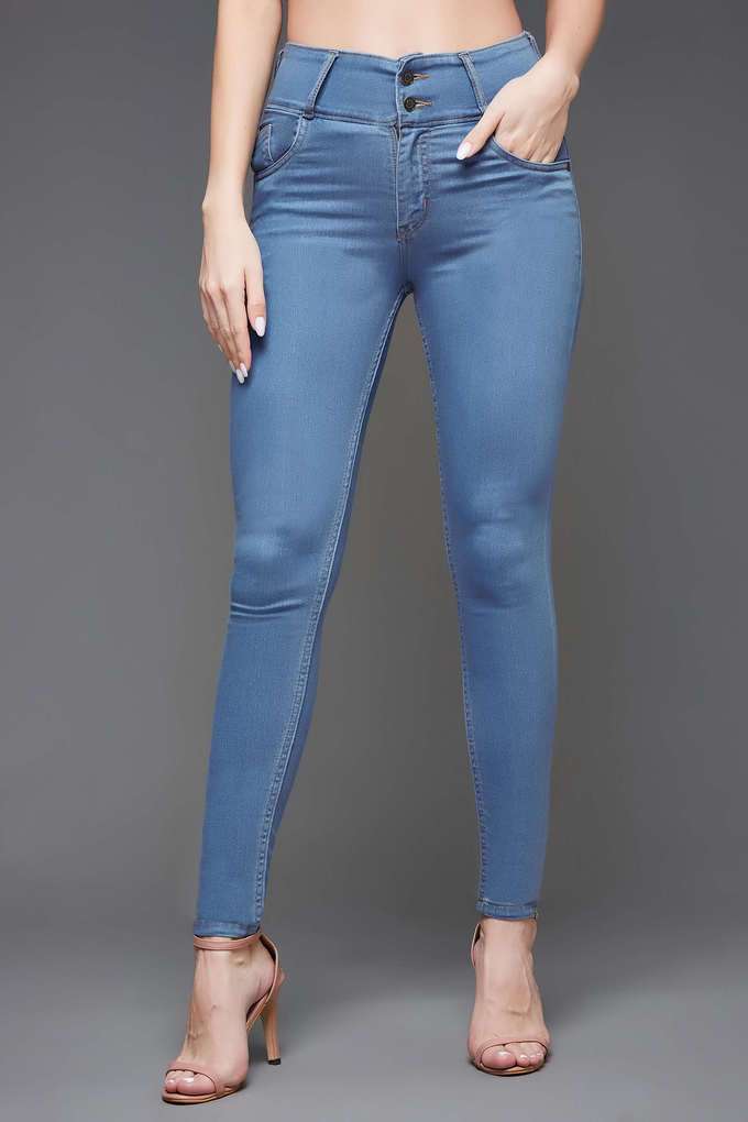miss chase High Rise Cotton Skinny Fit Women's Jeans-picture-26