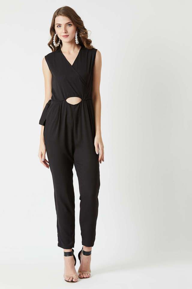 miss chase Solid Crepe Relaxed Fit Women's Jumpsuit-picture-11