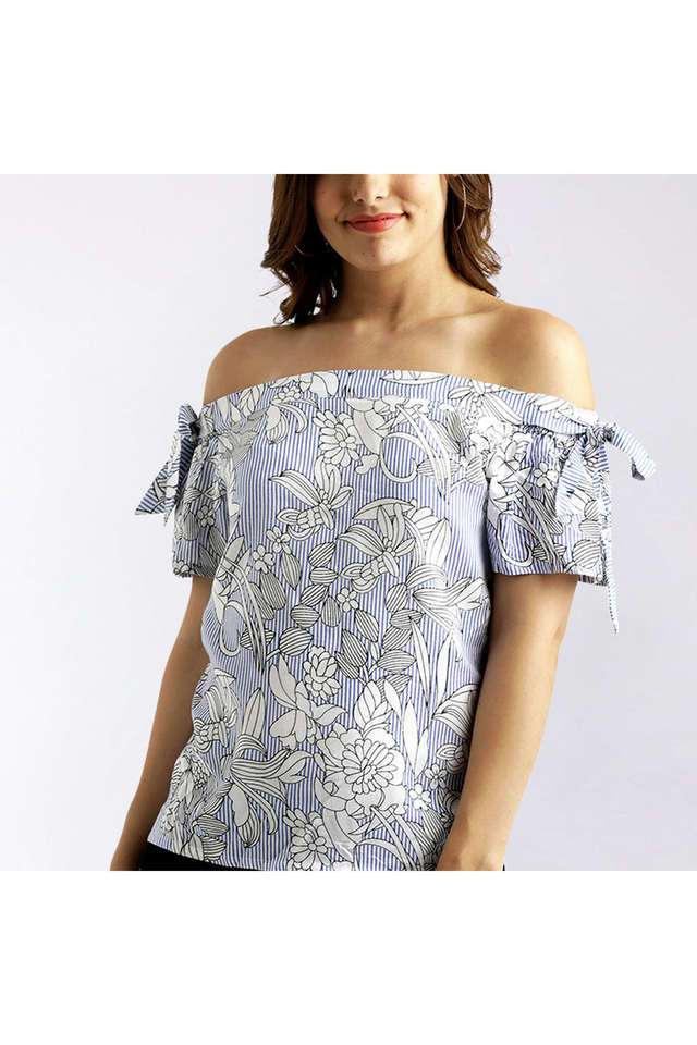 miss chase Floral Rayon Off Shoulder Women Top-picture-16