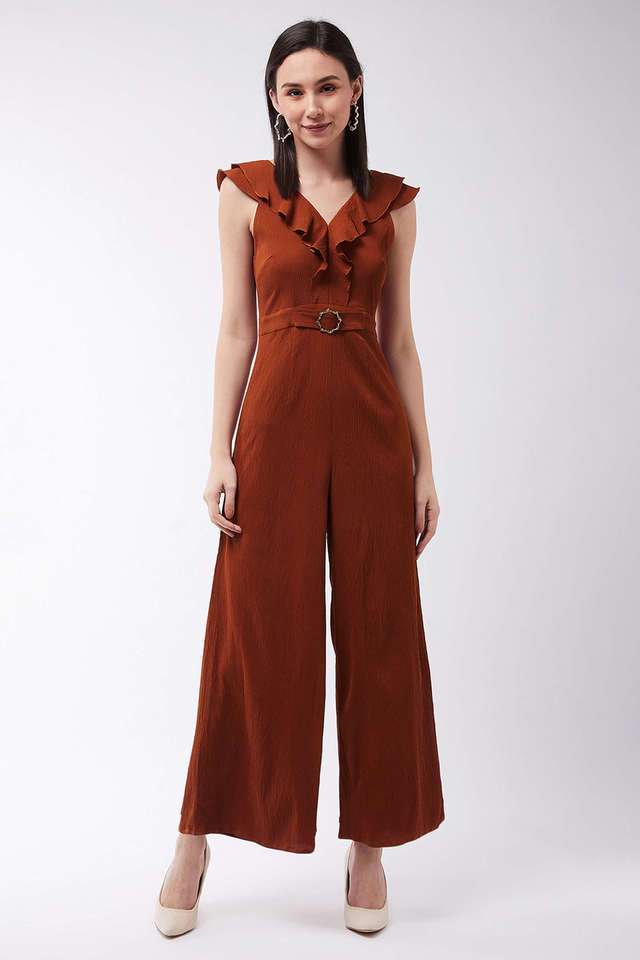 miss chase Solid Polyester Relaxed Fit Women's Jumpsuit-picture-16