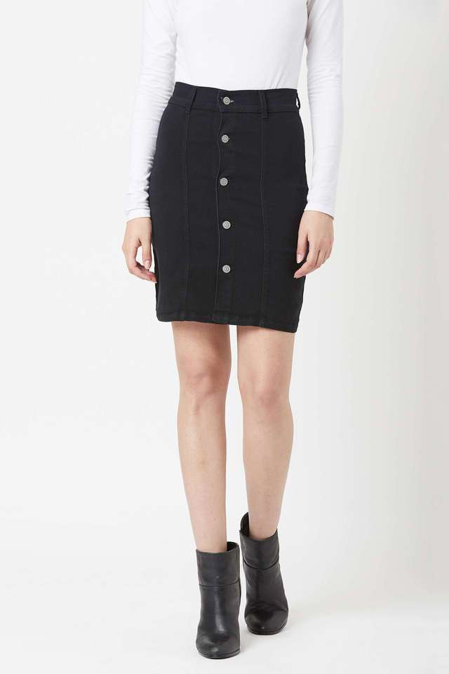 miss chase Regular Fit Above Knee Denim Women Casual Wear Skirts-picture-22