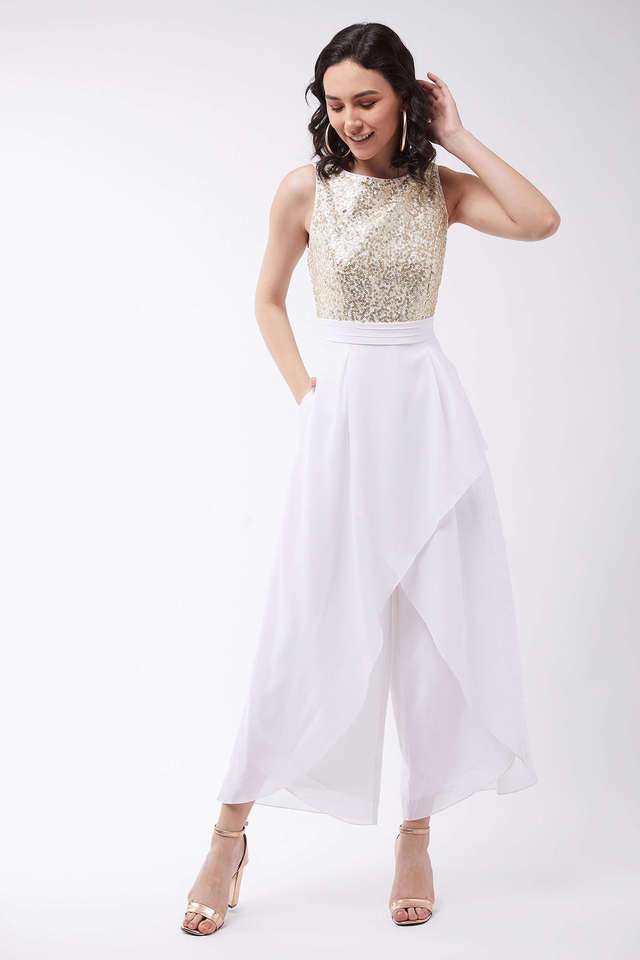 miss chase Solid Sleeveless Polyester Women's Ankle Length Jumpsuit-picture-30