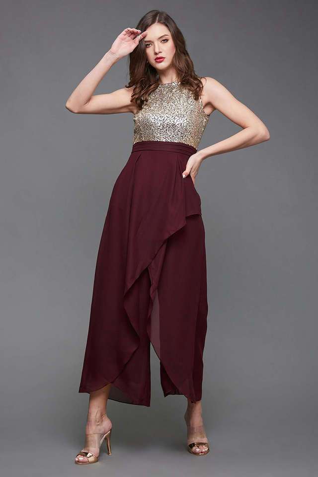 miss chase Solid Sleeveless Georgette Women's Jumpsuit-picture-24