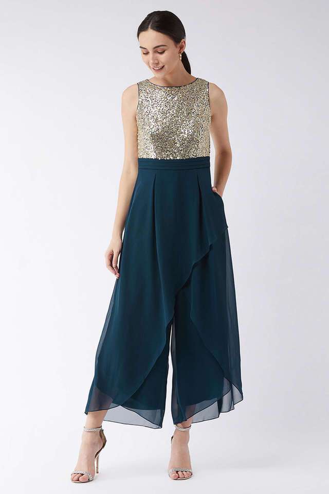 miss chase Solid Sleeveless Polyester Women's Ankle Length Jumpsuit-picture-36