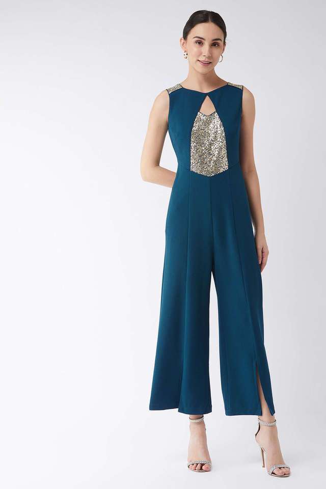 miss chase Solid Sleeveless Polyester Women's Ankle Length Jumpsuit-picture-34