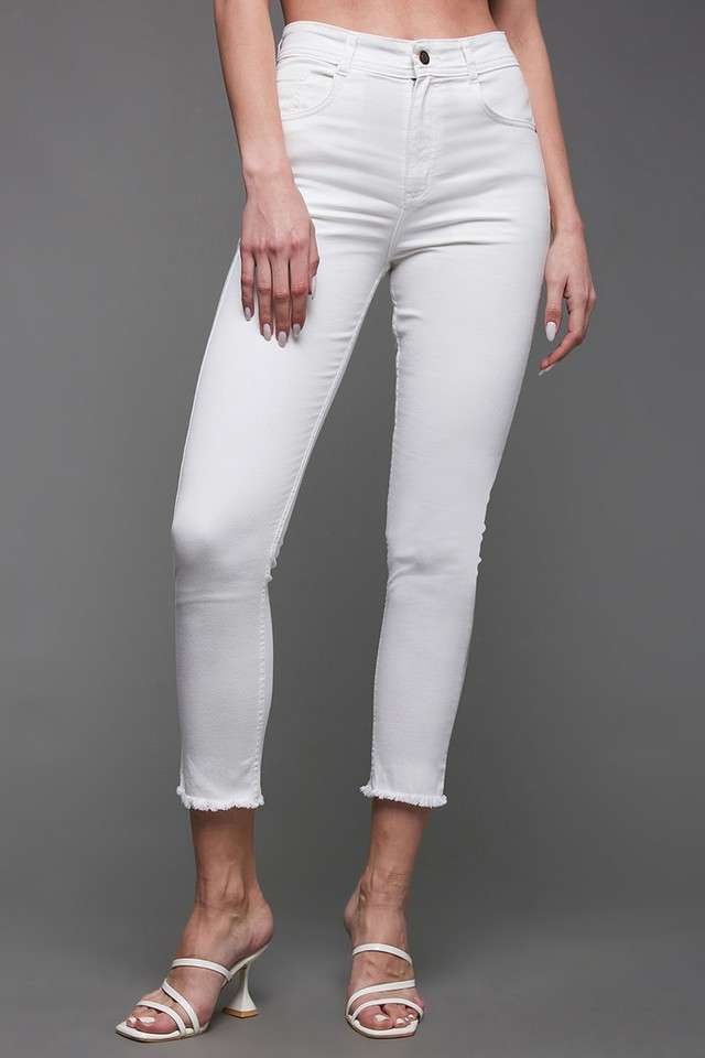 miss chase High Rise Bleach Wash Denim Skinny Fit Women's Jeans-picture-41