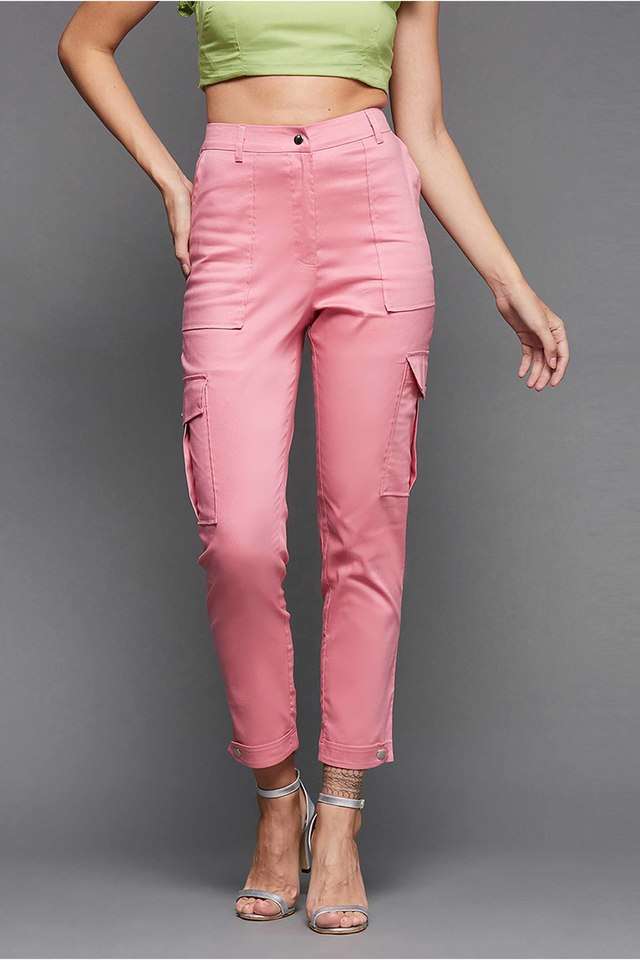 miss chase Solid Relaxed Fit Polyester Women Casual Wear Trouser-picture-42