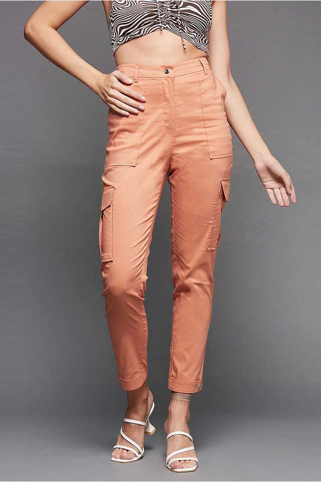 miss chase Solid Relaxed Fit Polyester Women Casual Wear Trouser-picture-40