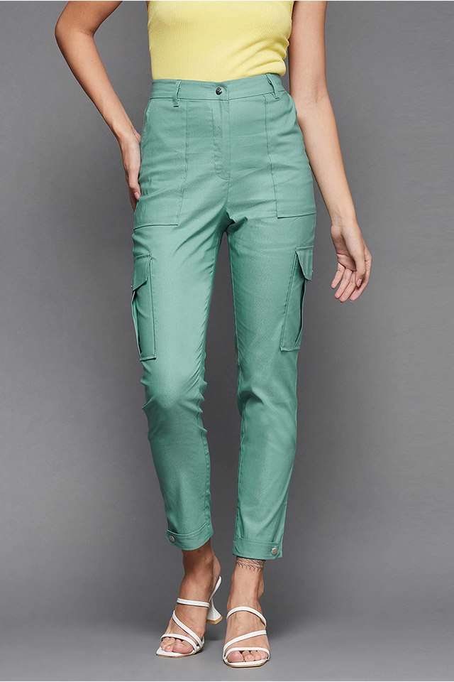 miss chase Solid Relaxed Fit Polyester Women Casual Wear Trouser-picture-44