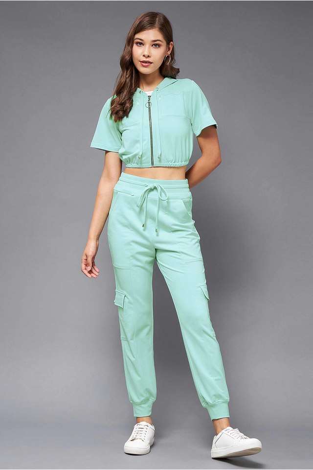 miss chase Solid Polyester Round Neck Womens Co-ord Set-picture-43