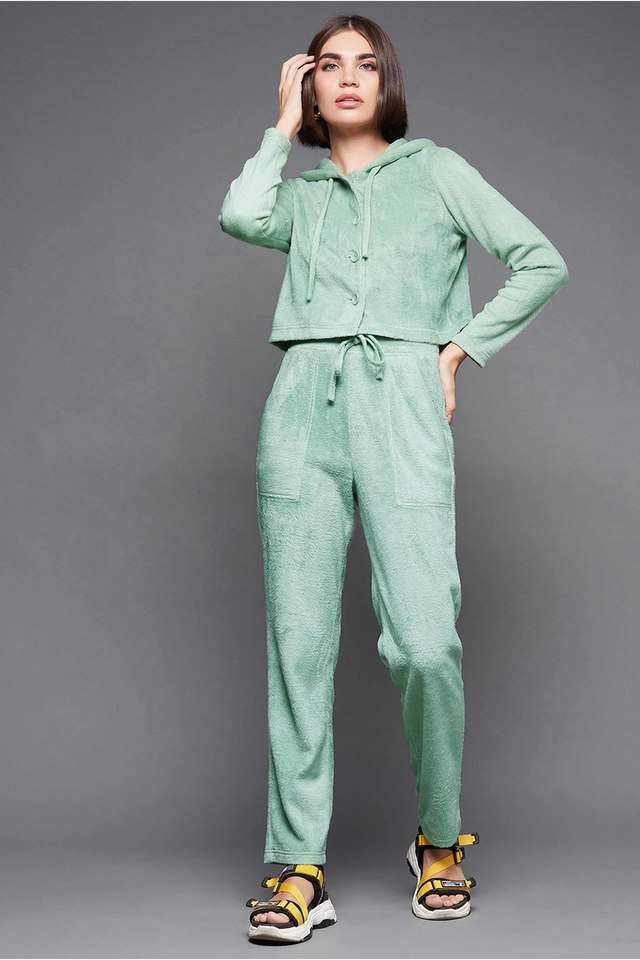 miss chase Solid Polyester Hood Womens Co-ord Set-picture-10