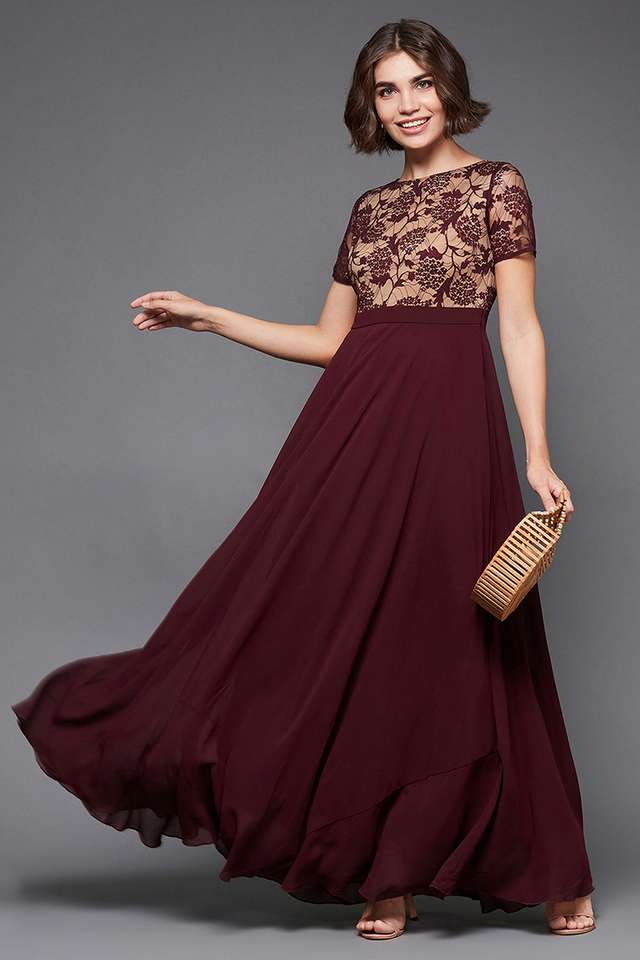 miss chase Embroidered Round Neck Polyester Women Dress-picture-24