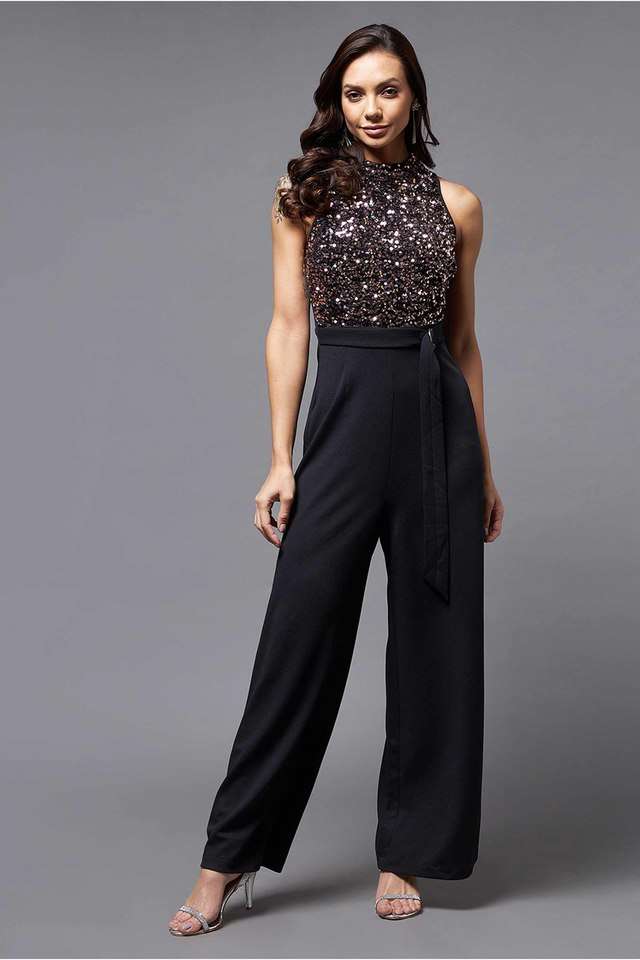 Solid Polyester Relaxed Fit Womens Regular Jumpsuit-image-17