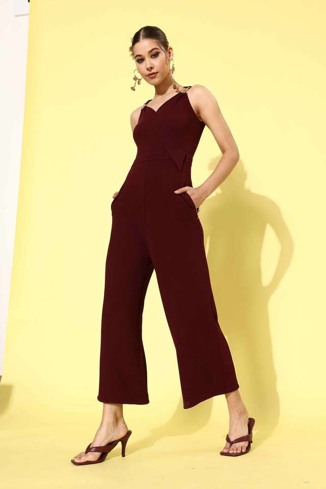 miss chase Solid Polyester Relaxed Fit Womens Regular Jumpsuit-picture-22