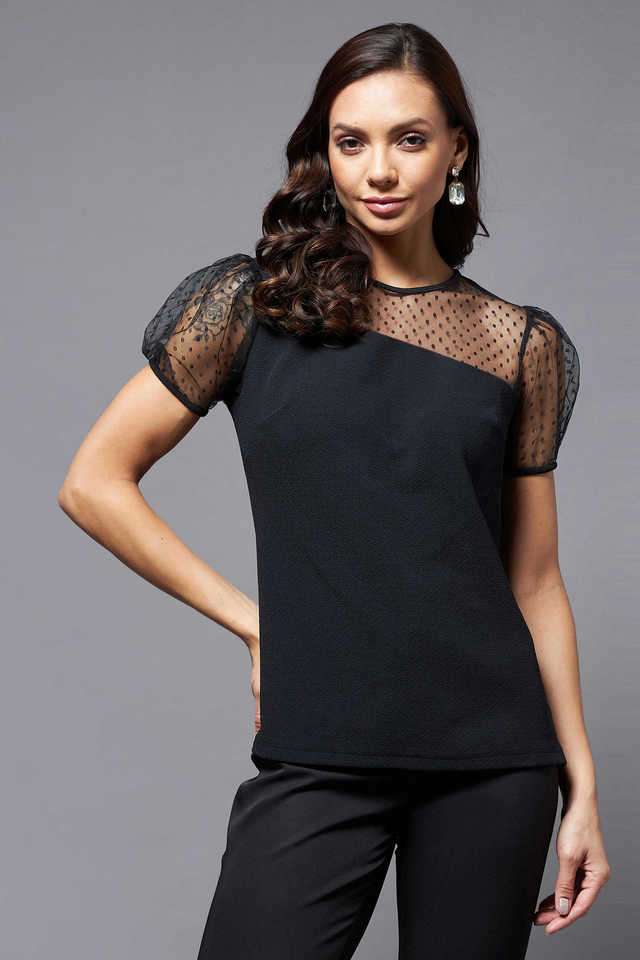 miss chase Solid Polyester Round Neck Women Top-picture-15