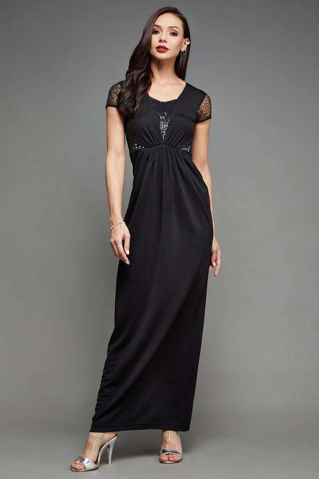 miss chase Embellished Square Neck Polyester Women Dress-picture-16