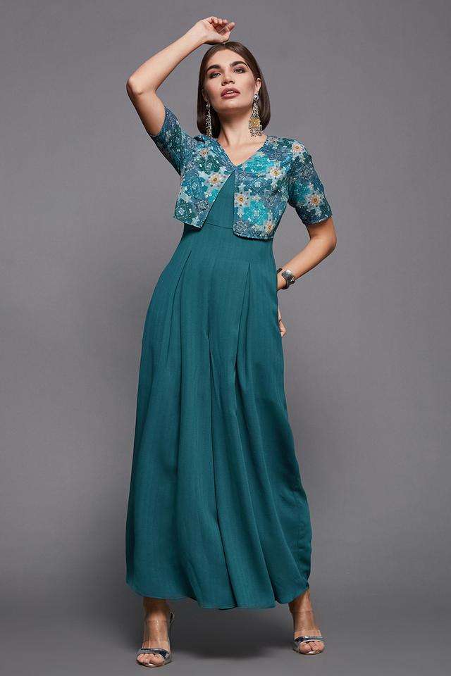 miss chase Solid Half Sleeves Polyester Women's Ankle Length Jumpsuit-picture-24