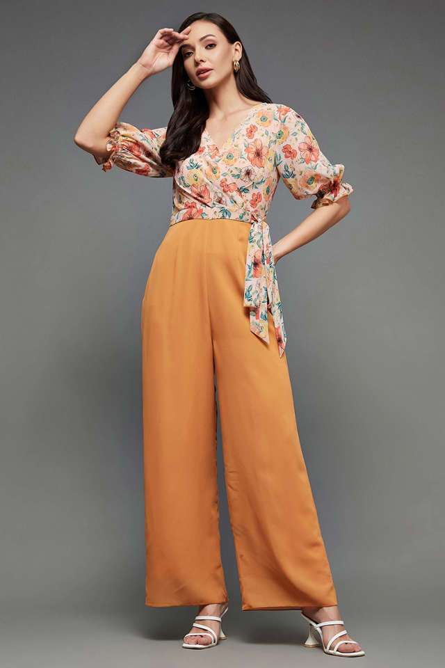 miss chase Floral Georgette Slim Fit Women's Jumpsuit-picture-12
