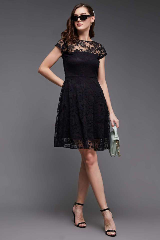 miss chase Floral Round Neck Polyester Women Dress-picture-24