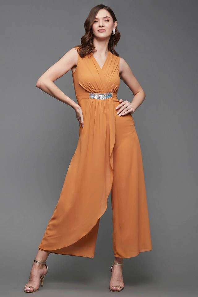 miss chase Solid Sleeveless Georgette Women's Jumpsuit-picture-25