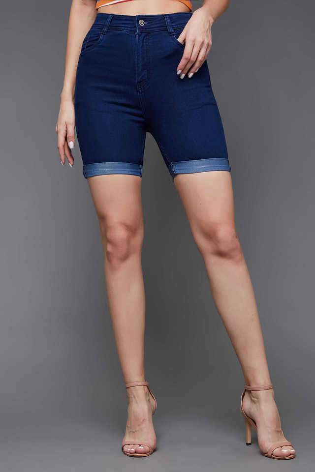 miss chase Skinny Fit Full Length Denim Women's Casual Wear Shorts-picture-39