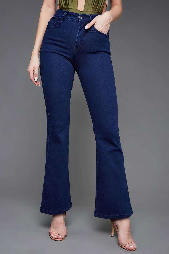 Women's Bootcut High Rise Clean Look Regular Length Stretchable Denim Jeans-image-30