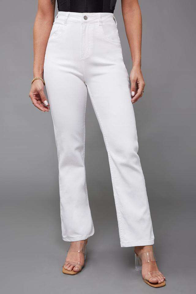 miss chase High Rise Heavy Wash Denim Straight Fit Women's Jeans-picture-11