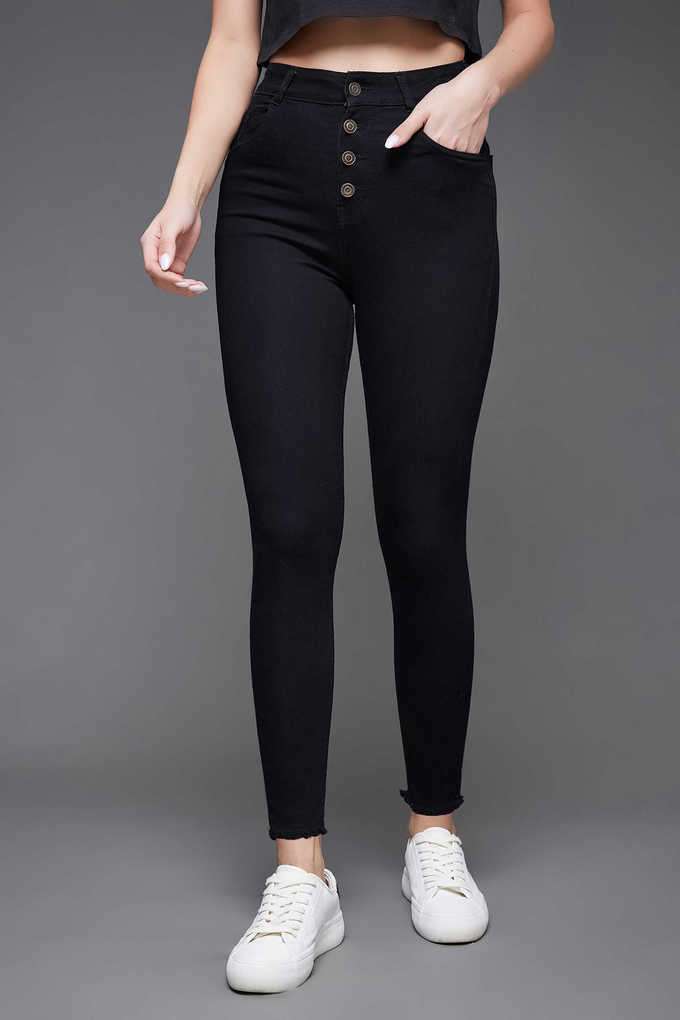 miss chase High Rise Heavy Wash Denim Skinny Fit Women's Jeans-picture-33