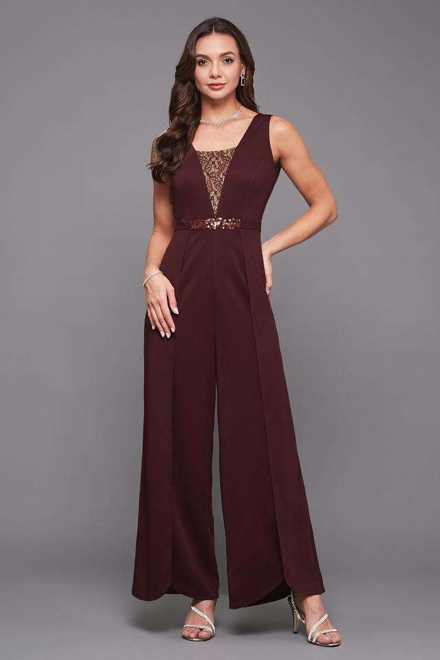 miss chase Embellished Sleeveless Polyester Women's Ankle Length Jumpsuit-picture-23