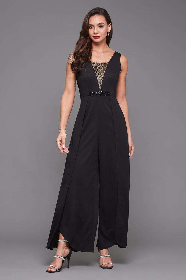 miss chase Embellished Sleeveless Polyester Women's Ankle Length Jumpsuit-picture-20