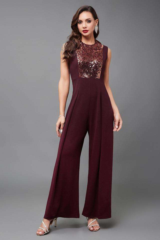 miss chase Embellished Sleeveless Polyester Women's Ankle Length Jumpsuit-picture-28