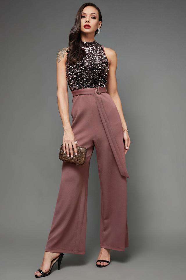 miss chase Embellished Sleeveless Polyester Women's Ankle Length Jumpsuit-picture-19