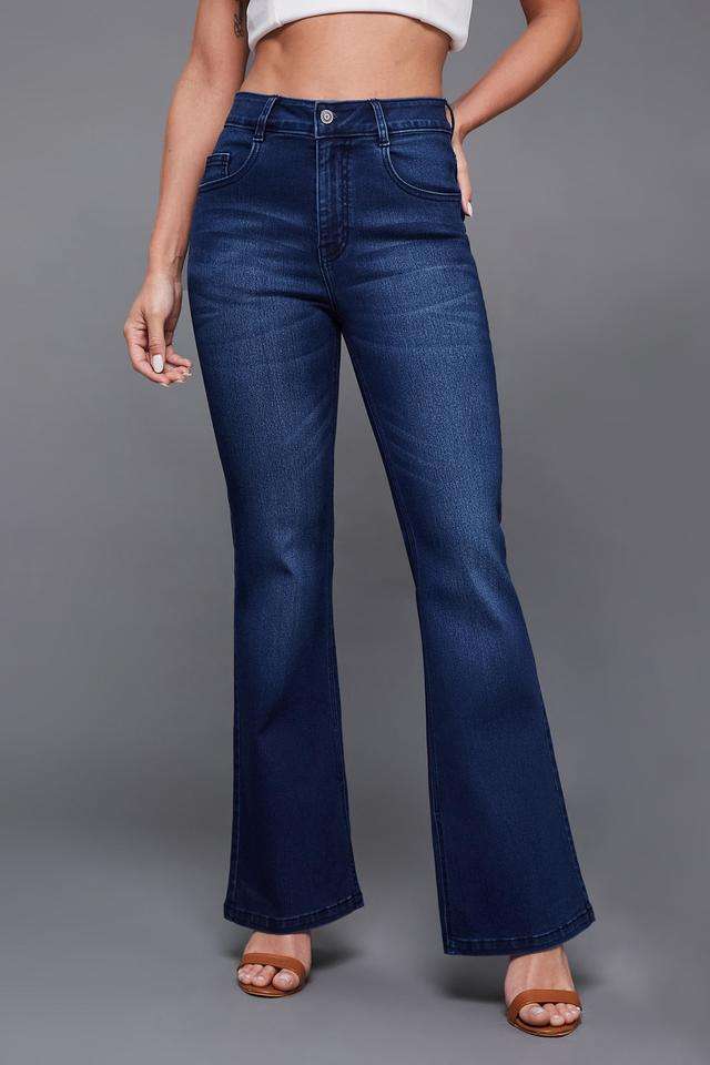 miss chase High Rise Light Wash Denim Relaxed Fit Women's Jeans-picture-38