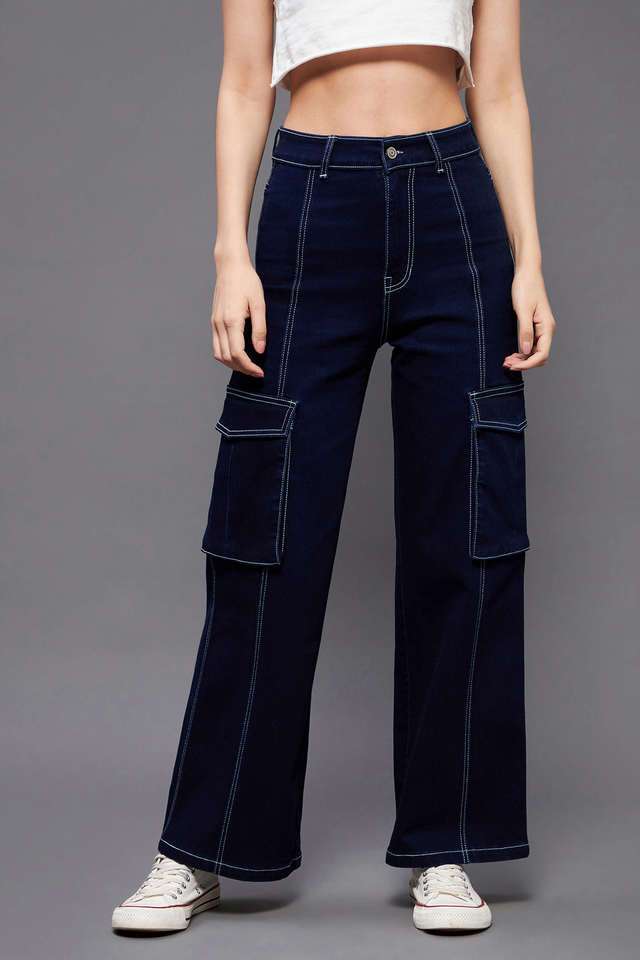 miss chase High Rise Cotton Relaxed Fit Women's Jeans-picture-35