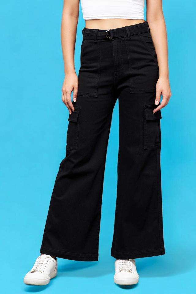 miss chase High Rise Heavy Wash Denim Relaxed Fit Women's Jeans-picture-35