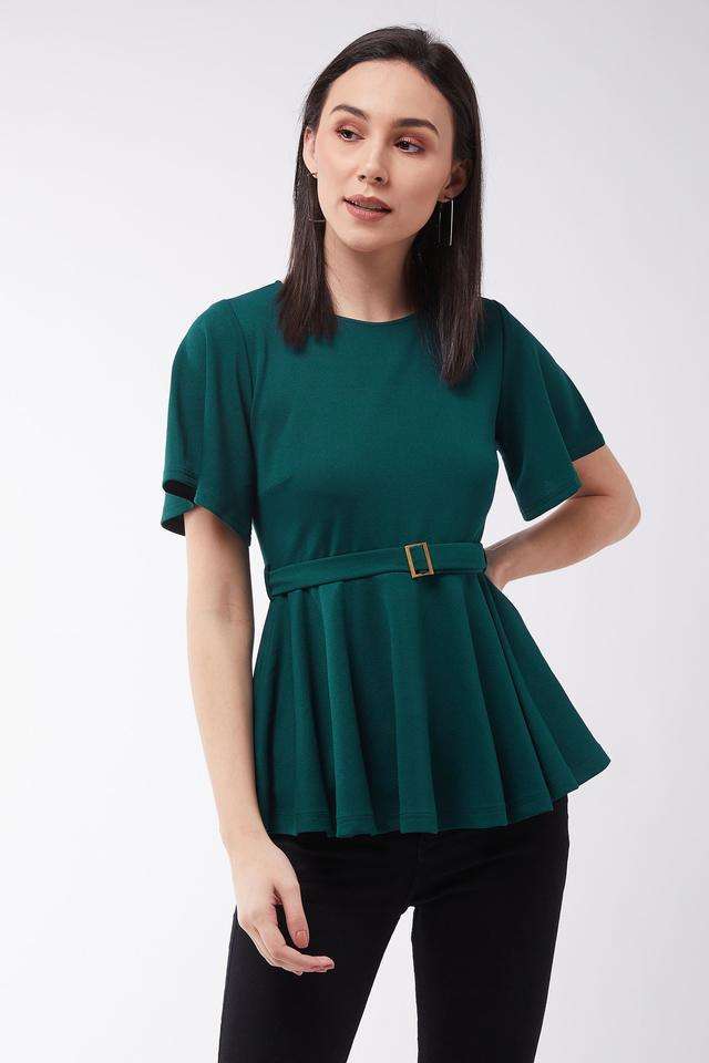 miss chase Solid Polyester Round Neck Women Top-picture-37
