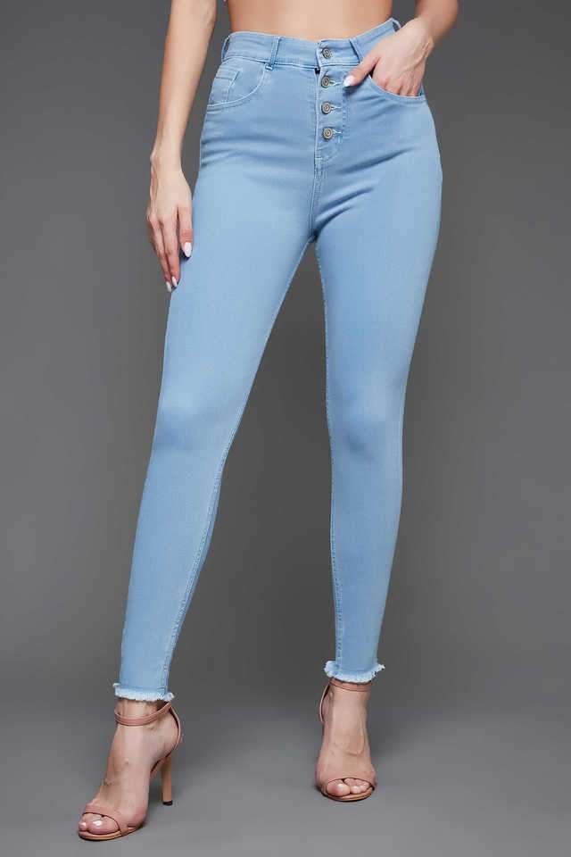 miss chase High Rise Acid Wash Denim Skinny Fit Women's Jeans-picture-21