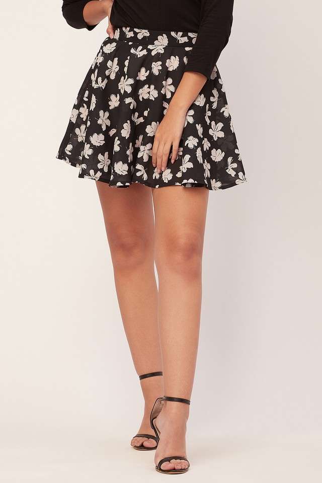 Regular Fit Mini Georgette Women Casual Wear Skirts