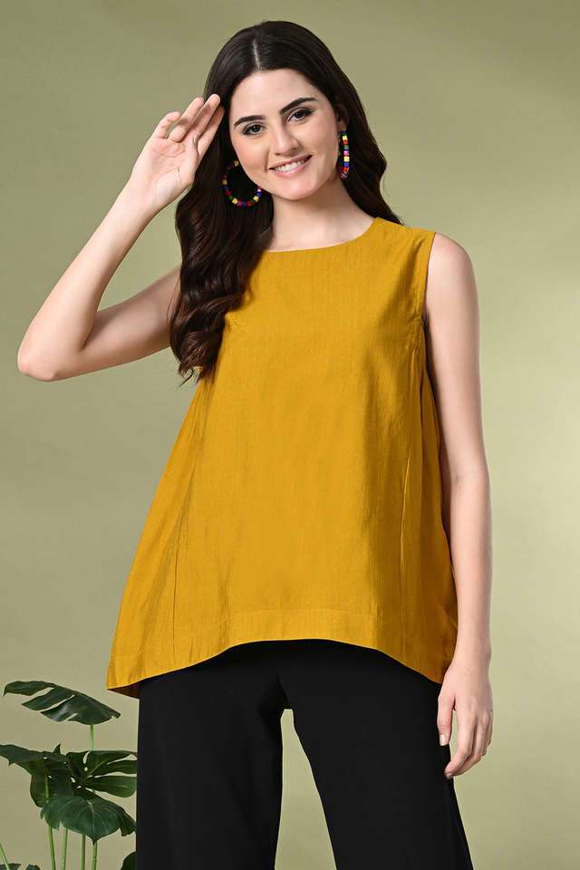myshka Solid Viscose Round Neck Women's Top-picture-34