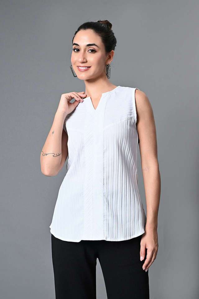 myshka Textured Polyester Round Neck Women Top-picture-30