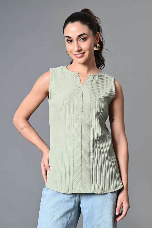 myshka Textured Polyester Round Neck Women Top-picture-28