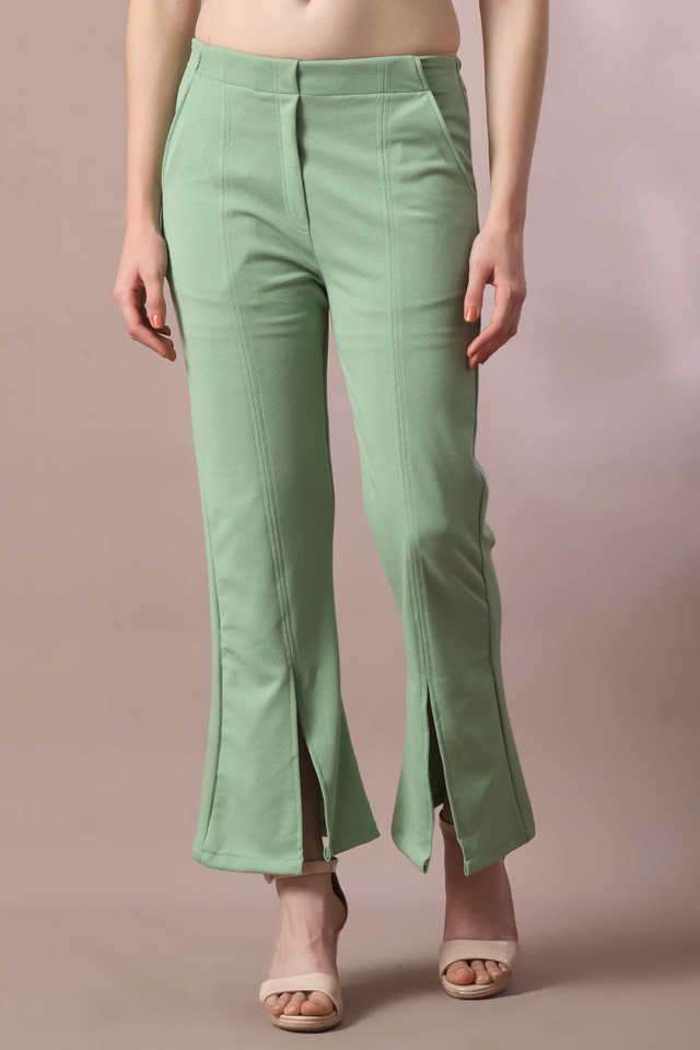 myshka Solid Regular Fit Polyester Women Casual Wear Trouser-picture-9