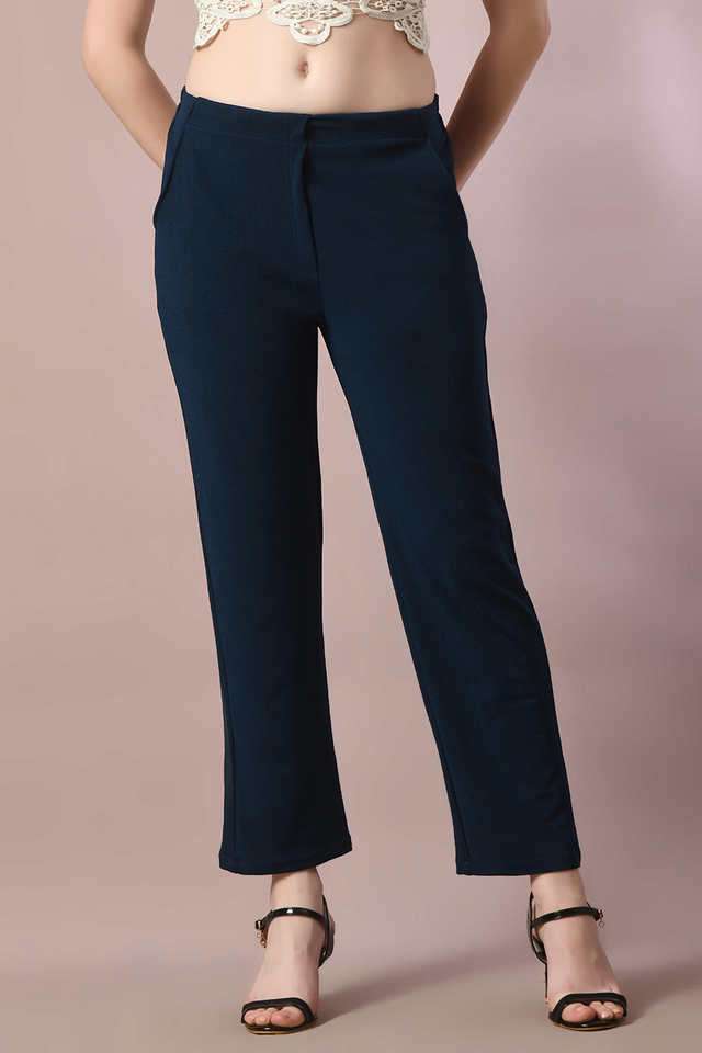 myshka Solid Regular Fit Polyester Women Casual Wear Trouser-picture-24