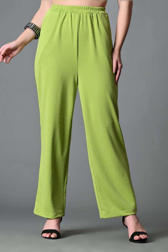 myshka Solid Relaxed Fit Lycra Women Casual Wear Trouser-picture-11