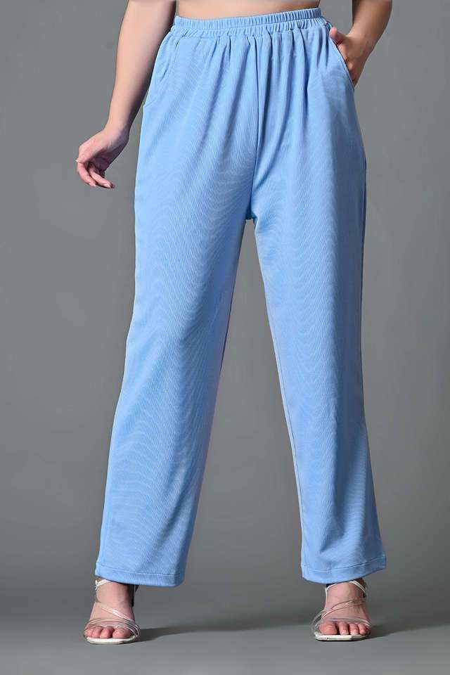 myshka Solid Relaxed Fit Lycra Women Casual Wear Trouser-picture-28