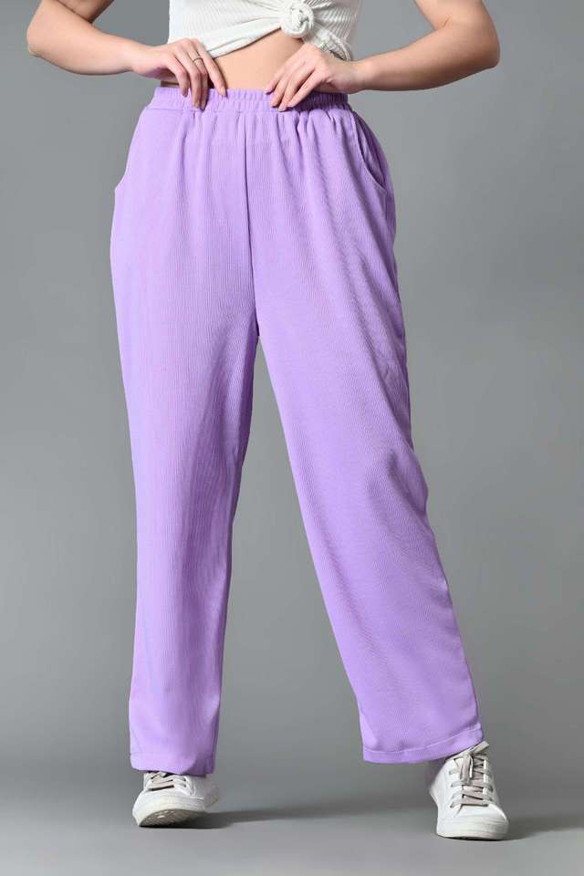 myshka Solid Relaxed Fit Lycra Women Casual Wear Trouser-picture-36