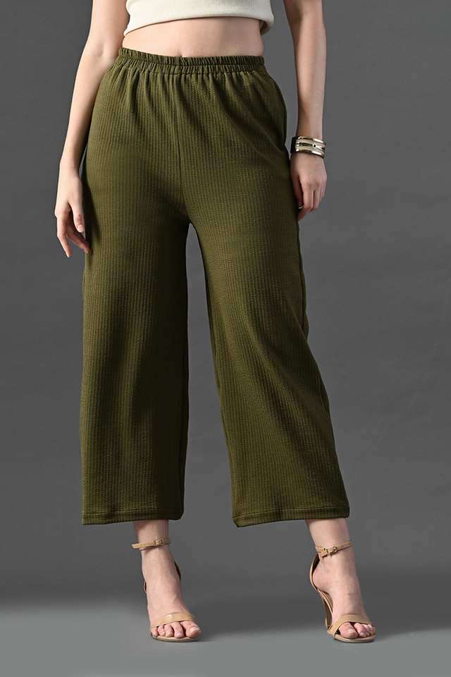 myshka Solid Regular Fit Polyester Women Party Wear Trouser-picture-33